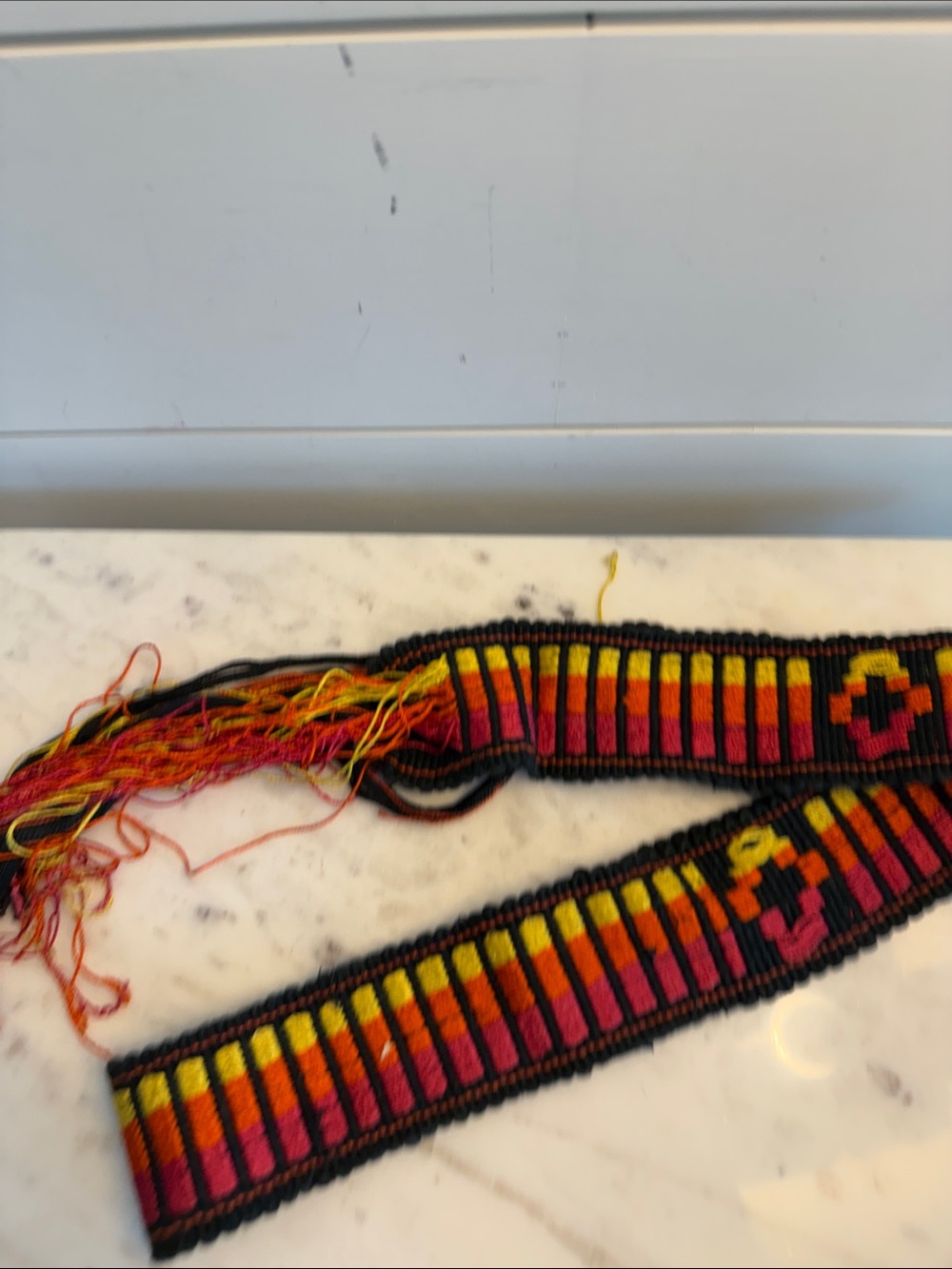 Vintage 1970s Woven Guitar Strap